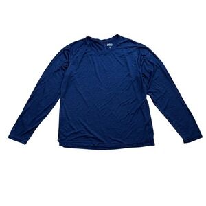 REI Co-op Mens‎ XL Long Sleeve Tech Shirt Performance Athletic Blue Lightweight